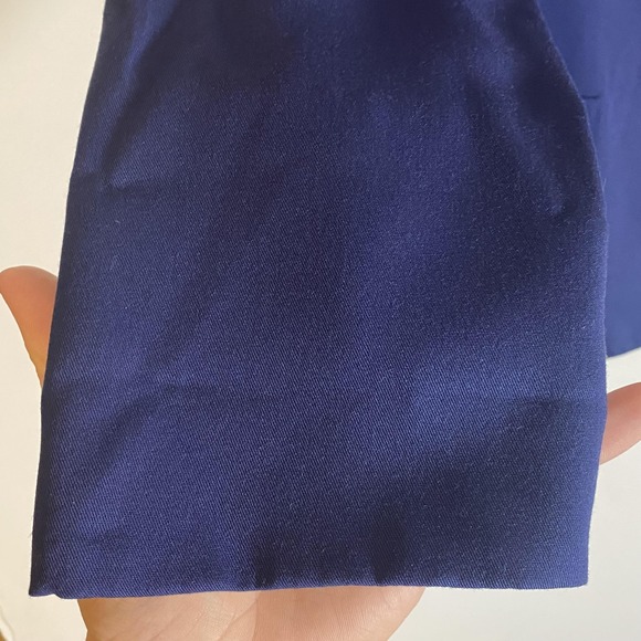 VTG TR Bentley Blazer Jacket Womens 11/12 Navy Blue One Button USA Made Office - Picture 5 of 16